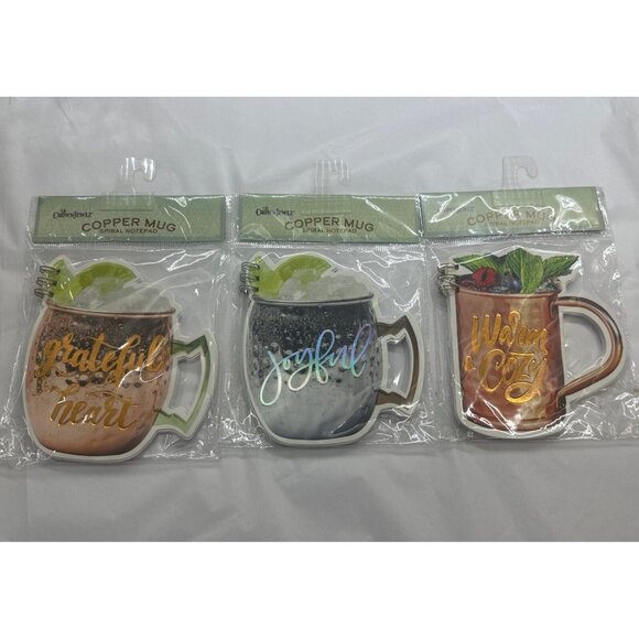 Crown Jewlz Copper Mug Spiral Notepad set of three bar moscow women owned - Picture 1 of 9